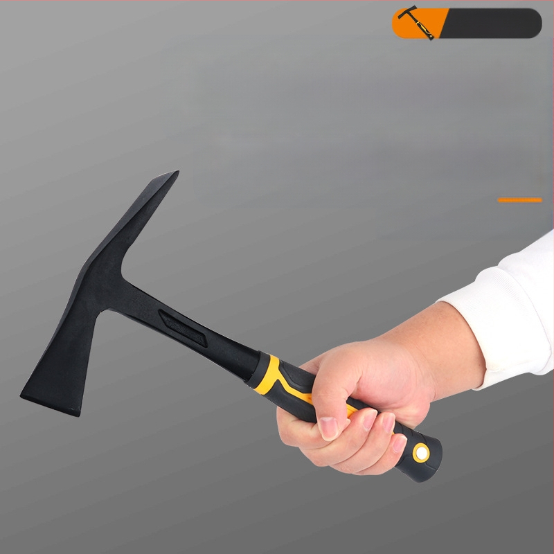 Мултифункционална кирка с едноцял корпус — върхово и плоско острие, ударна функция за градина и ферма