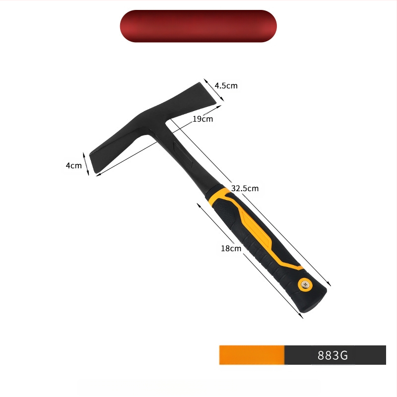 Мултифункционална кирка с едноцял корпус — върхово и плоско острие, ударна функция за градина и ферма