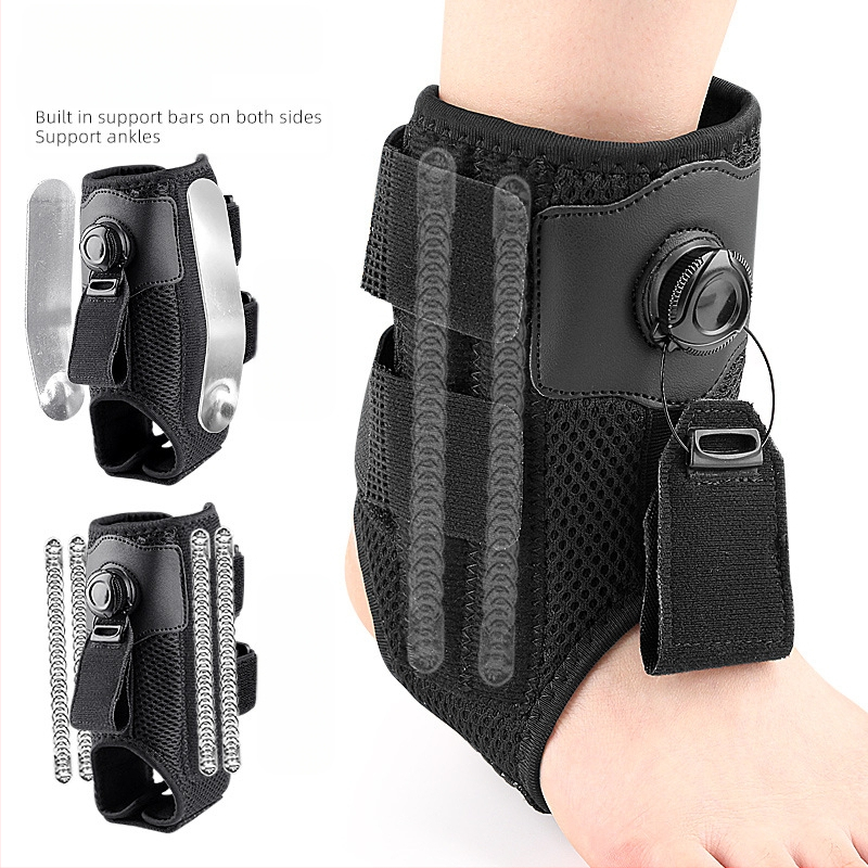 Bokát támogató ortézis forgó gombbal és állítható húzószalaggal, mindennapi és éjszakai viselethez, járást támogató