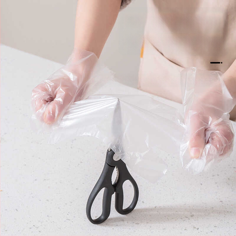 Vienkartinės PE pirštinės, maisto kokybės, storinamos, priešslydinės, 1000 vnt.