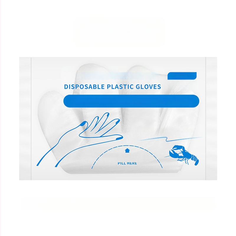 Vienkartinės PE pirštinės, maisto kokybės, storinamos, priešslydinės, 1000 vnt.