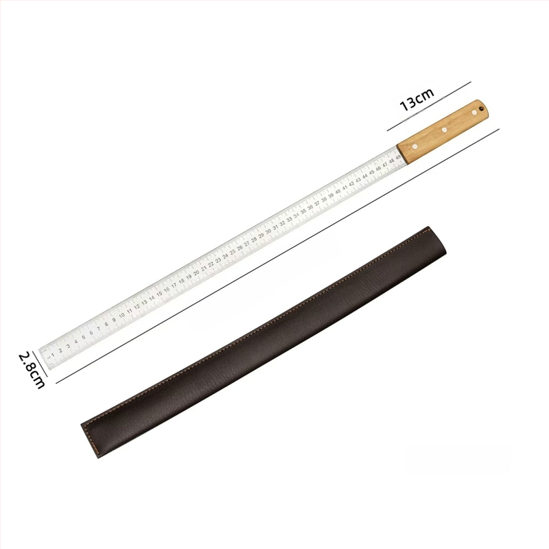 Дърводелска линейка от неръждаема стомана, удебелена и закалена