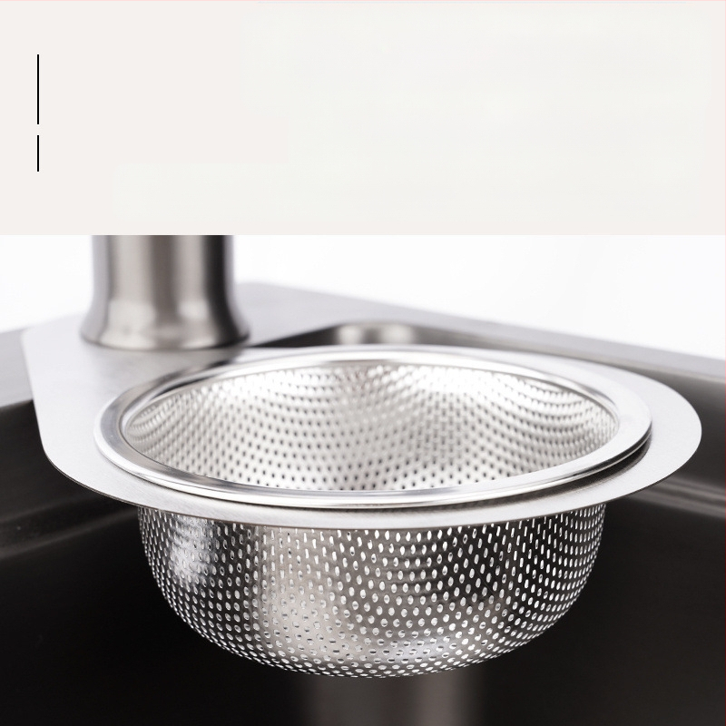 Лебедоподобен филтър за мивка, пластмасов, за разделяне на отпадъци и миене на зеленчуци, сухо и мокро отцеждане