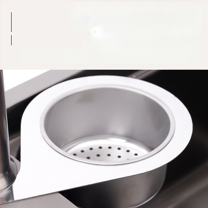 Лебедоподобен филтър за мивка, пластмасов, за разделяне на отпадъци и миене на зеленчуци, сухо и мокро отцеждане