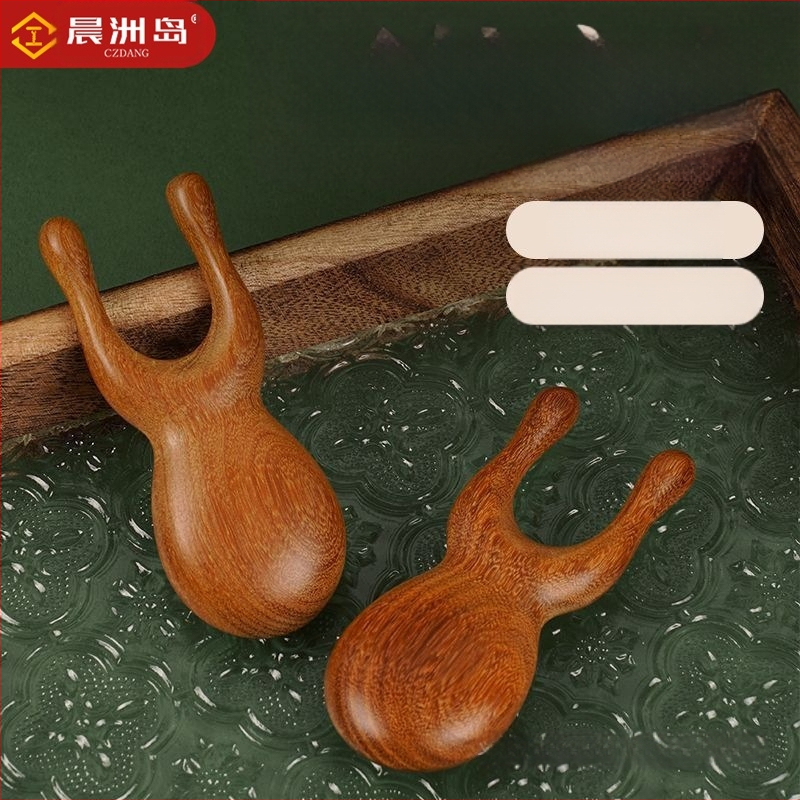 Дървен инструмент за масаж на лицето за носов мост и очи — пречистване на меридиани, акупунктурни точки, повдигане; стил: корейска версия; изработка: 6141735