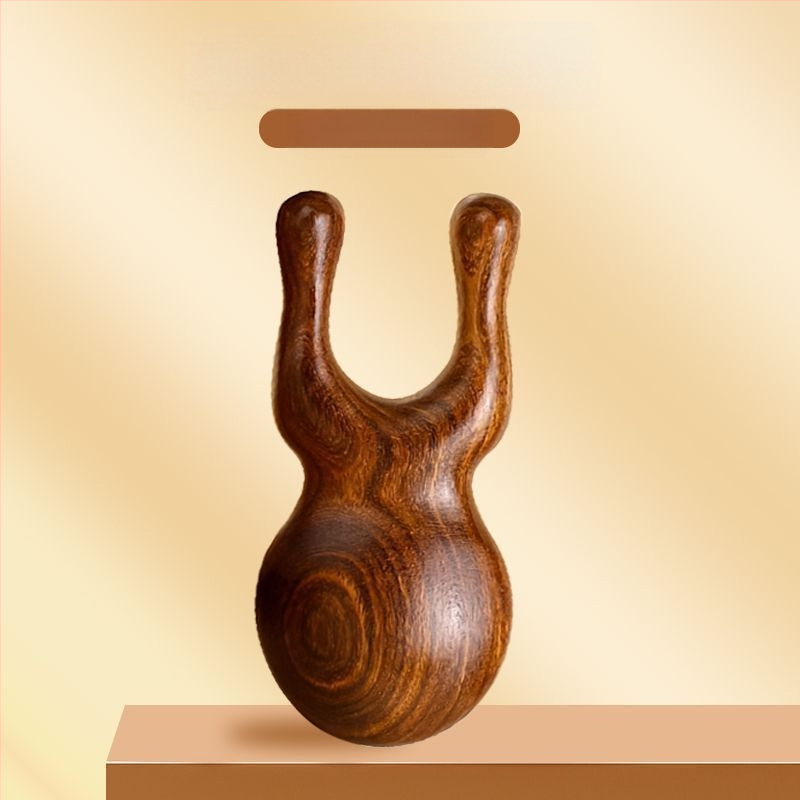 Дървен инструмент за масаж на лицето за носов мост и очи — пречистване на меридиани, акупунктурни точки, повдигане; стил: корейска версия; изработка: 6141735