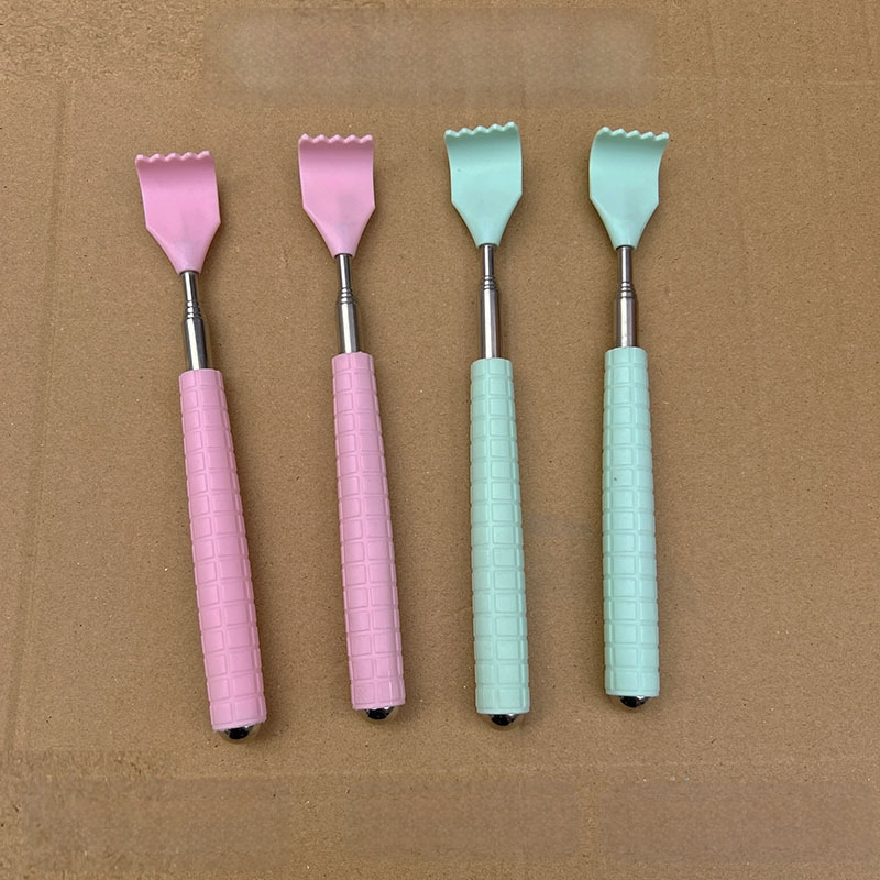 Atpakaļ skrāpētājs ar teleskopisku dizainu, no plastmasas un sveķu, atvieglo nogurumu