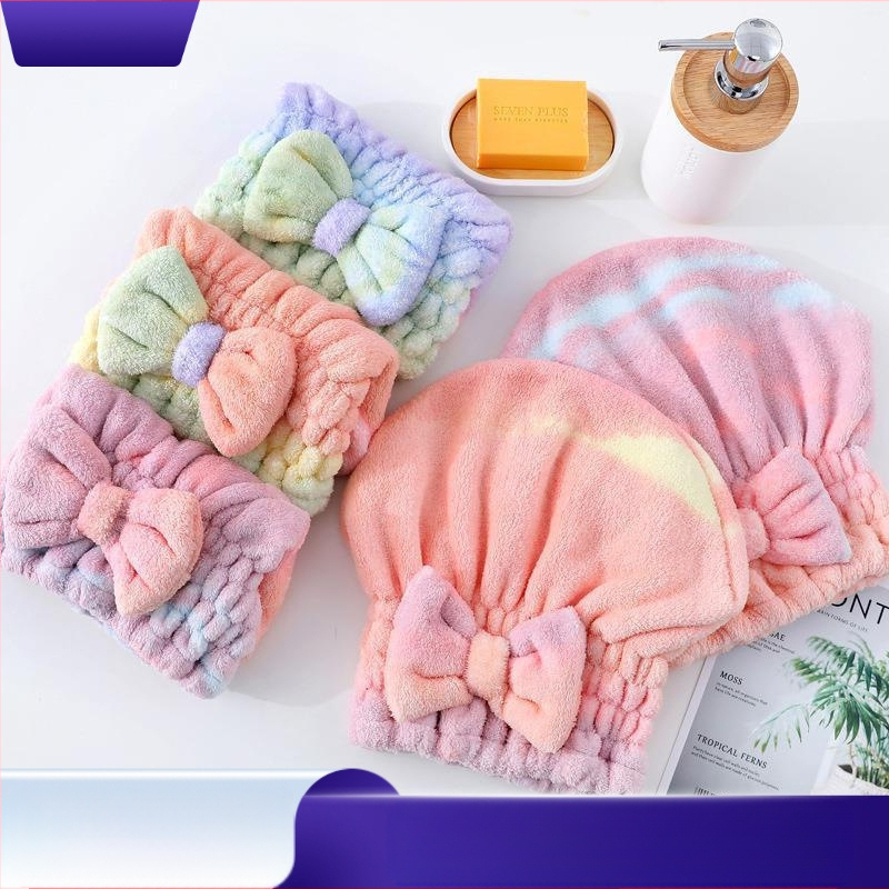 Шапка за сушене на коса, изработена от коралов флис, 150D прежда, шестноплетено тъкане, тегло под 30 г