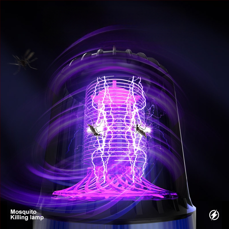 Ηλεκτρικός εξοντωτής κουνουπιών, USB επαναφορτιζόμενος, UV λαμπτήρας, κάλυψη 41-60 τ.μ., μπαταρία 1000-1600 mAh, αυτονομία 1-3 ώρες, ABS περίβλημα