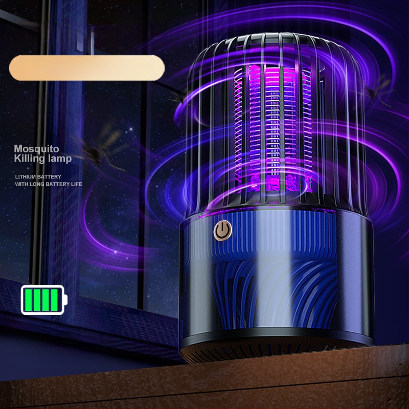 Ηλεκτρικός εξοντωτής κουνουπιών, USB επαναφορτιζόμενος, UV λαμπτήρας, κάλυψη 41-60 τ.μ., μπαταρία 1000-1600 mAh, αυτονομία 1-3 ώρες, ABS περίβλημα