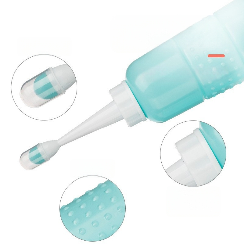 Βούρτσα μπάνιου με μακριά λαβή — φορητό σετ τριών τεμαχίων από πλαστικό για τον καθαρισμό γλουτών και της περιοχής περινέου