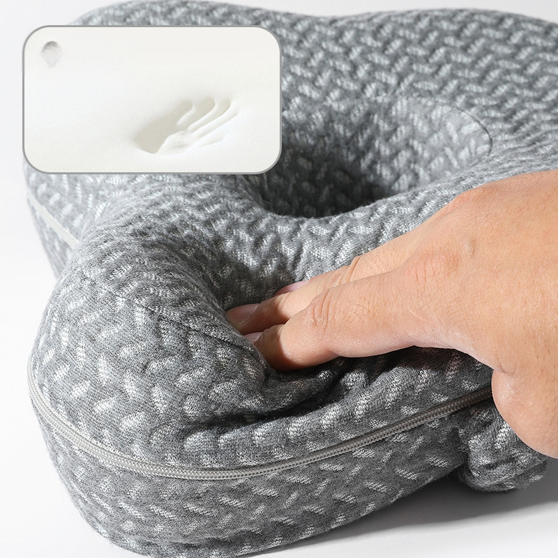 Възглавница за крака с пеперудовидна форма и лента за странично спане, паметна пяна, плат от химическо влакно, височина 5–10 см, за бременни