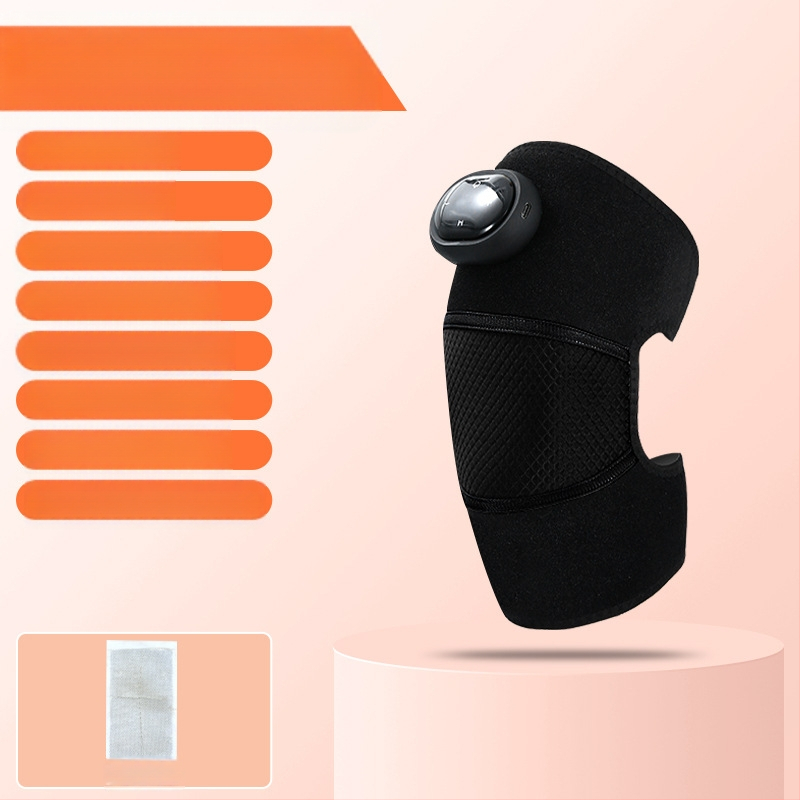 Šildantis kelio ir pečių masažuoklis su karštu kompresu ir vibracija, 5V, 7W, 45–65°C