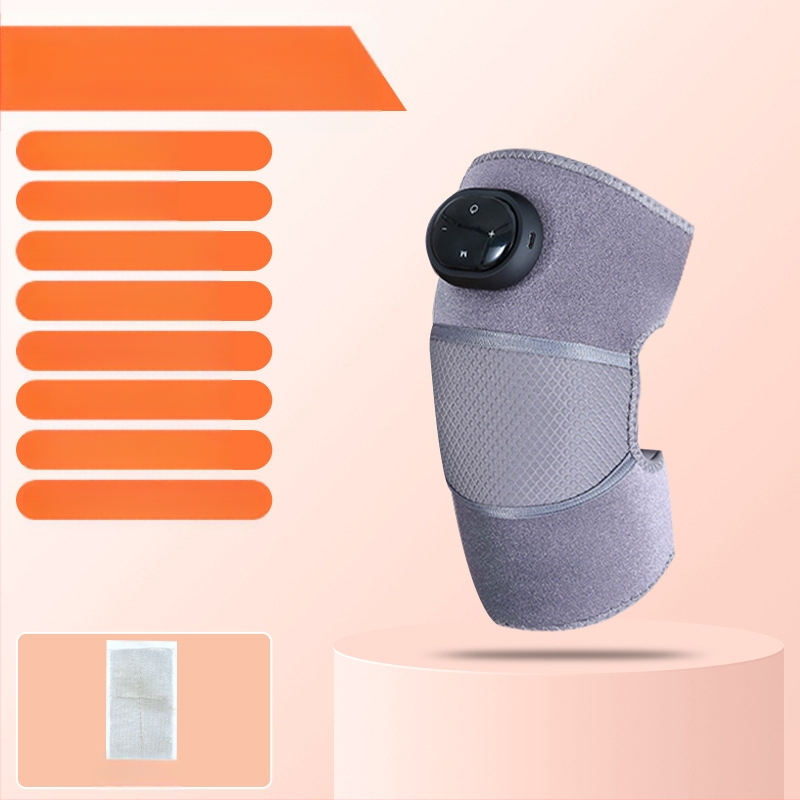 Šildantis kelio ir pečių masažuoklis su karštu kompresu ir vibracija, 5V, 7W, 45–65°C