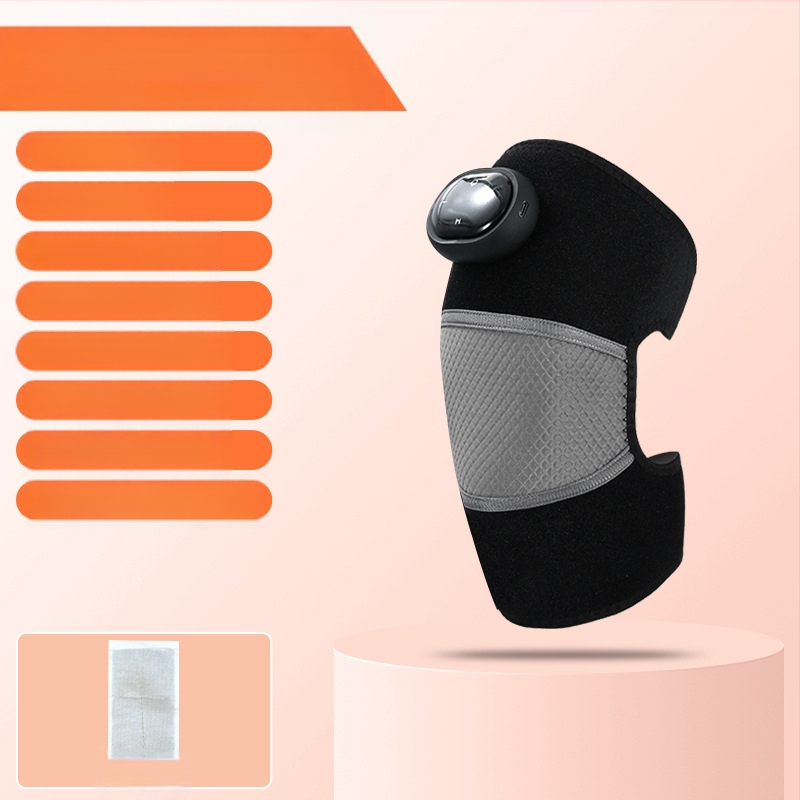 Šildantis kelio ir pečių masažuoklis su karštu kompresu ir vibracija, 5V, 7W, 45–65°C