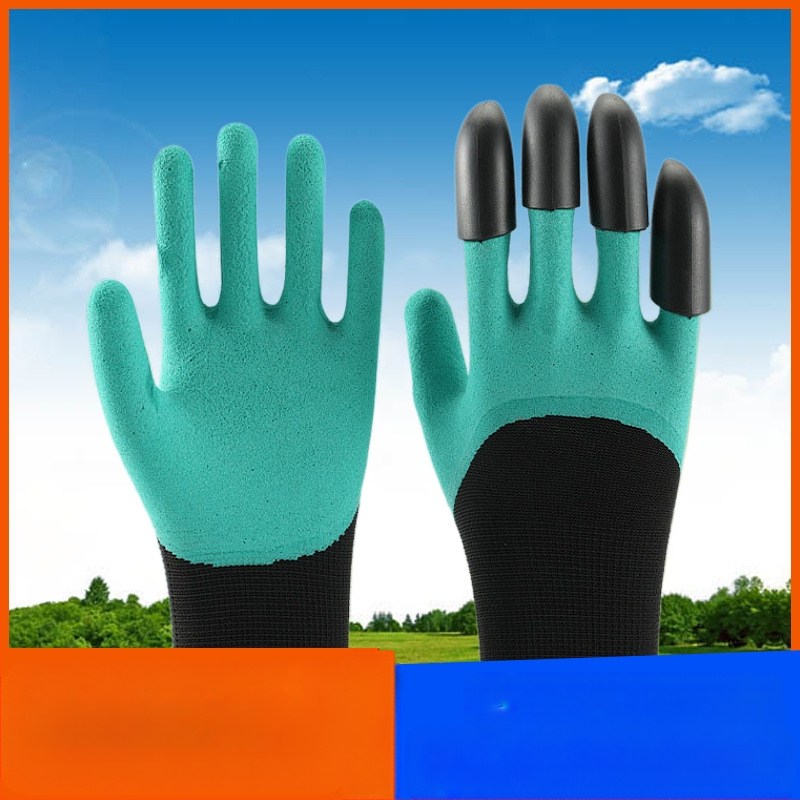 Sodininko pirštinės kasimui su putų nagais – latekas, vidinis nailonas, atsparios vandeniui, atsparios dygliams ir kvėpuojančios