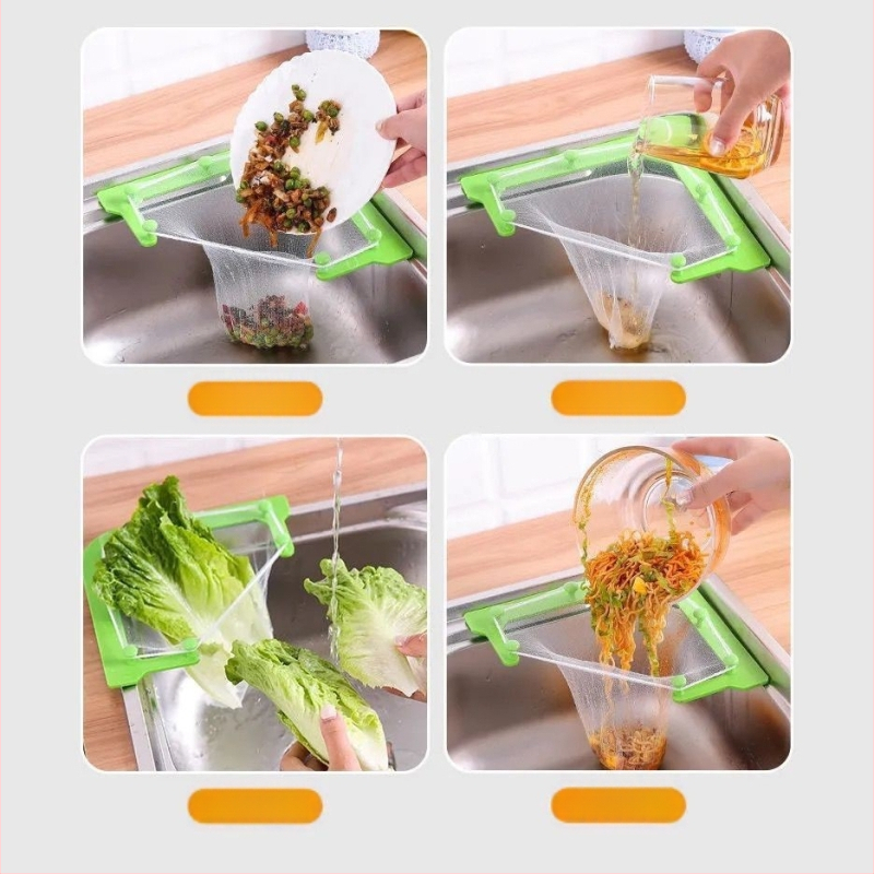 Trikampio formos virtuvės plautuvės filtras su pakabamu nusausinimo laikikliu, ABS medžiaga, korėjietiško stiliaus, licencijuotas privatinis ženklas, spausdintas logotipas