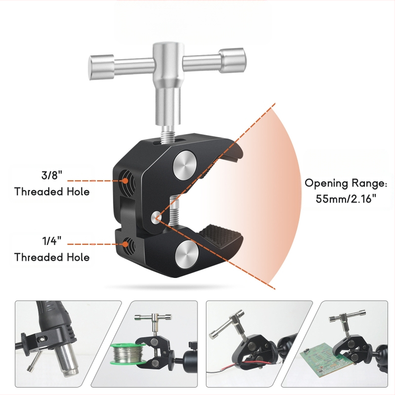 Фиксирана скоба за горещ въздух за ремонт на PCB (S2 стомана; ремонт на печатни платки; телекомуникационна поддръжка)