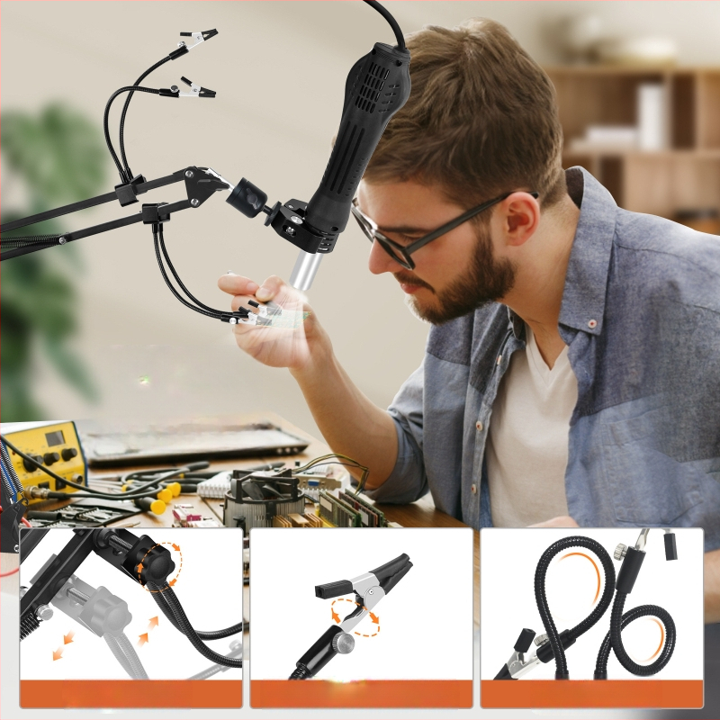 Фиксирана скоба за горещ въздух за ремонт на PCB (S2 стомана; ремонт на печатни платки; телекомуникационна поддръжка)