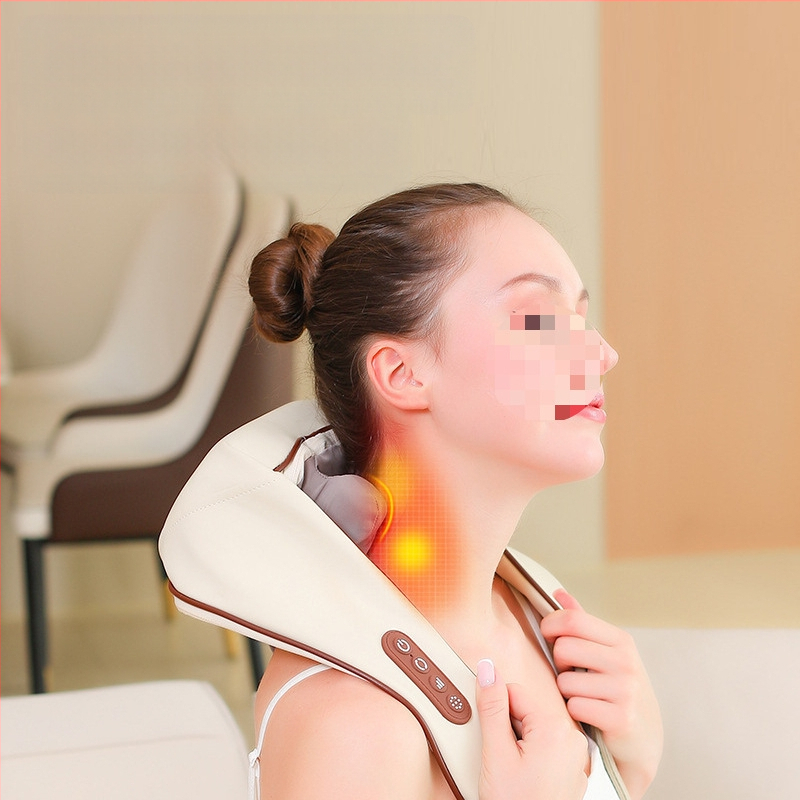 Pečių ir kaklo masažuoklis su 6 galvutėmis, KL-35, įkraunamas, 4 greičiai, laikmatis