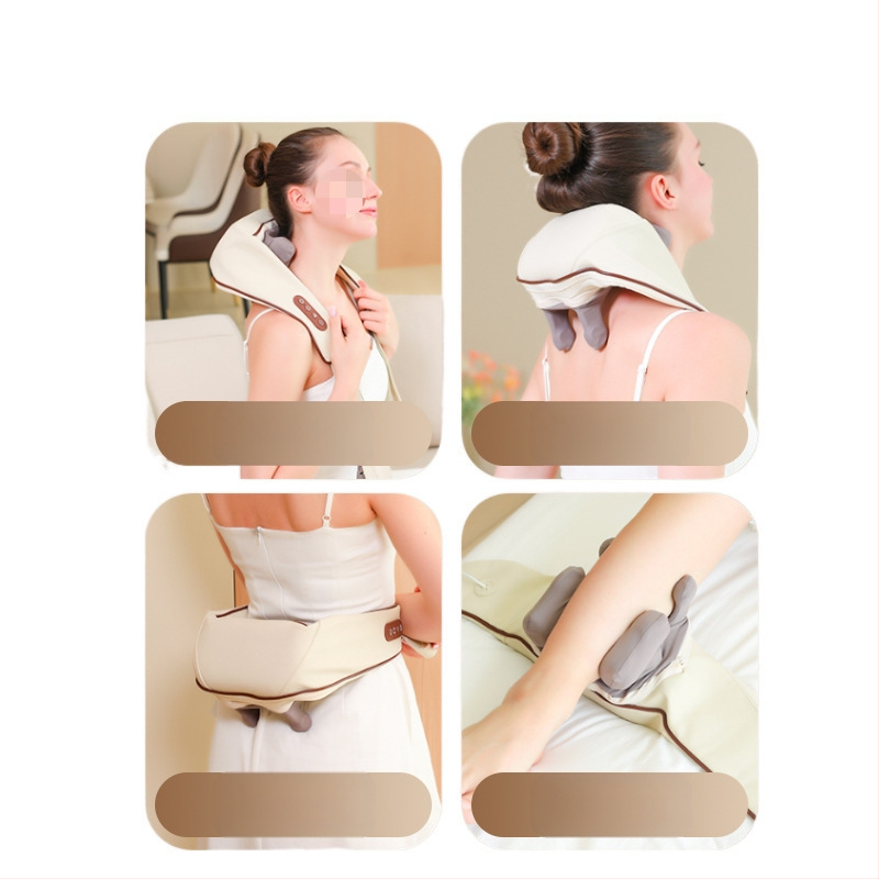 Pečių ir kaklo masažuoklis su 6 galvutėmis, KL-35, įkraunamas, 4 greičiai, laikmatis