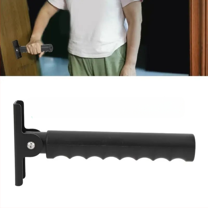 Дверна въртяща се помощна дръжка за възрастни – алуминиева сплав + въглеродна стомана, модел SL-017, марка Siilang, персонализация налична, опаковка 25 бр.