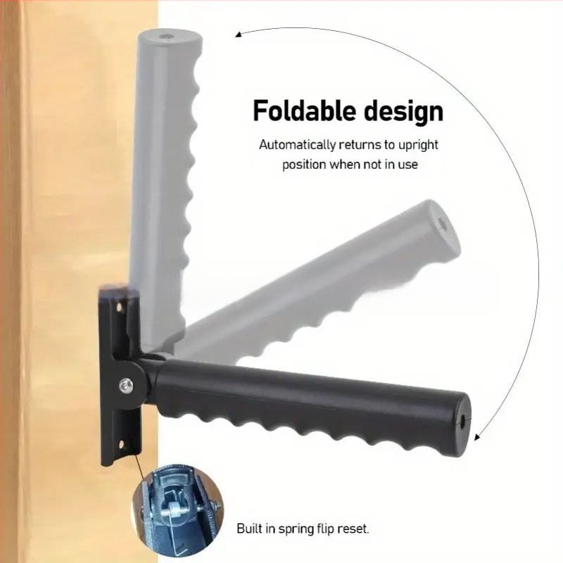 Дверна въртяща се помощна дръжка за възрастни – алуминиева сплав + въглеродна стомана, модел SL-017, марка Siilang, персонализация налична, опаковка 25 бр.