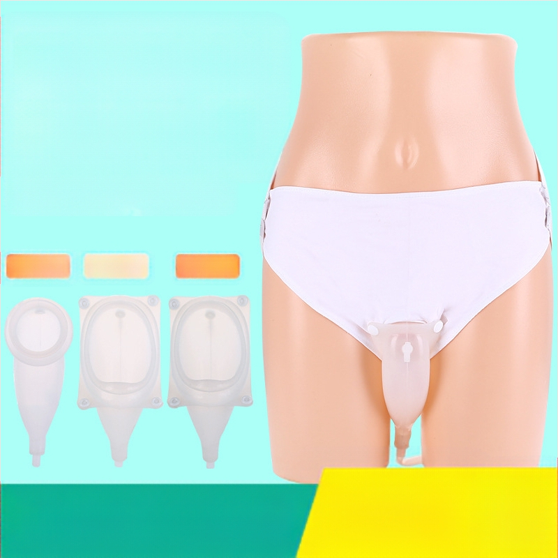 Shengbang силиконов уринен колектор и торба за урина за възрастни с инконтиненция — силикон/пластмаса, 60 бр. в опаковка