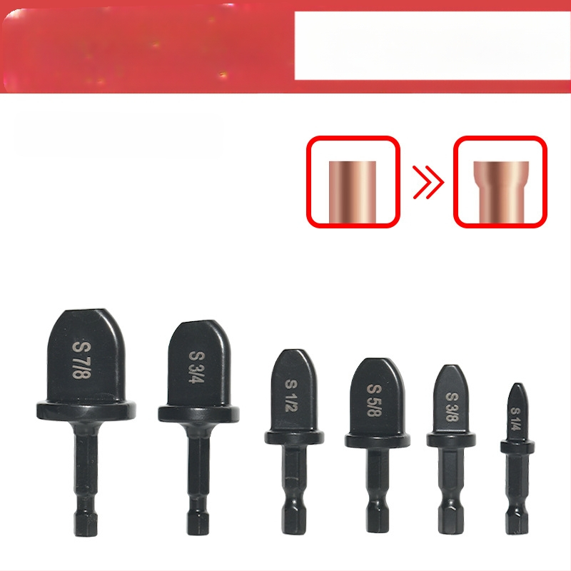 Комплект разширител за медни тръби с ръчна бормашина и разширител, имперски размери, за хладилници и климатизация, карбонова стомана