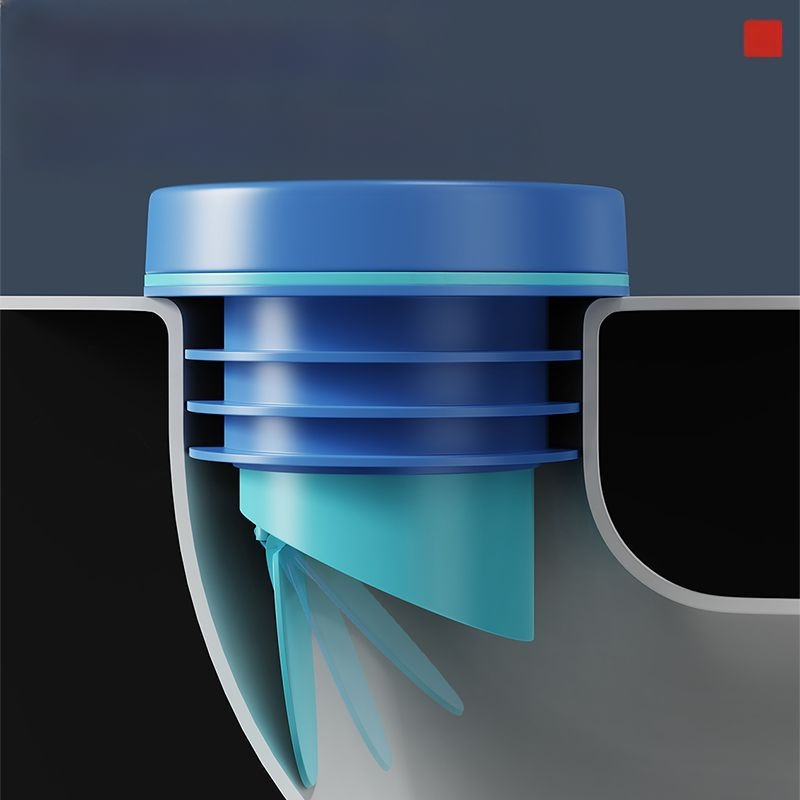 Tualeto flanšo sandarinimo žiedas su vožtuvu – prieš atgalinį srautą, kvapų kontrolė, storesnis gumos žiedas, Makin