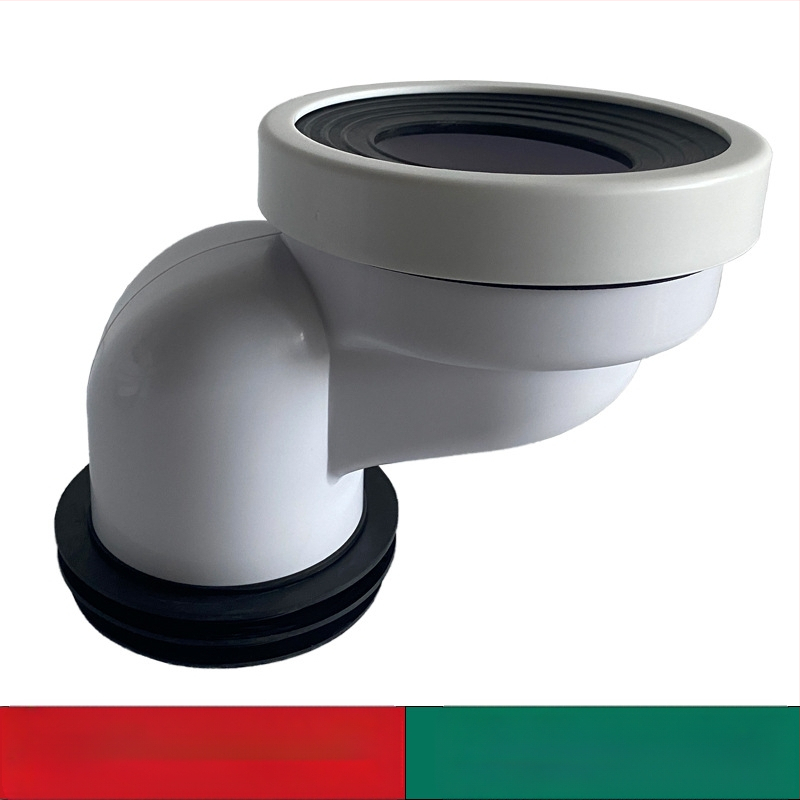 Tualeto nuotekų atstūmimo adapteris, storintos PP-silikono vamzdis, tiesioginė montavimas, formavimas, atstumas 2,5 cm/5 cm