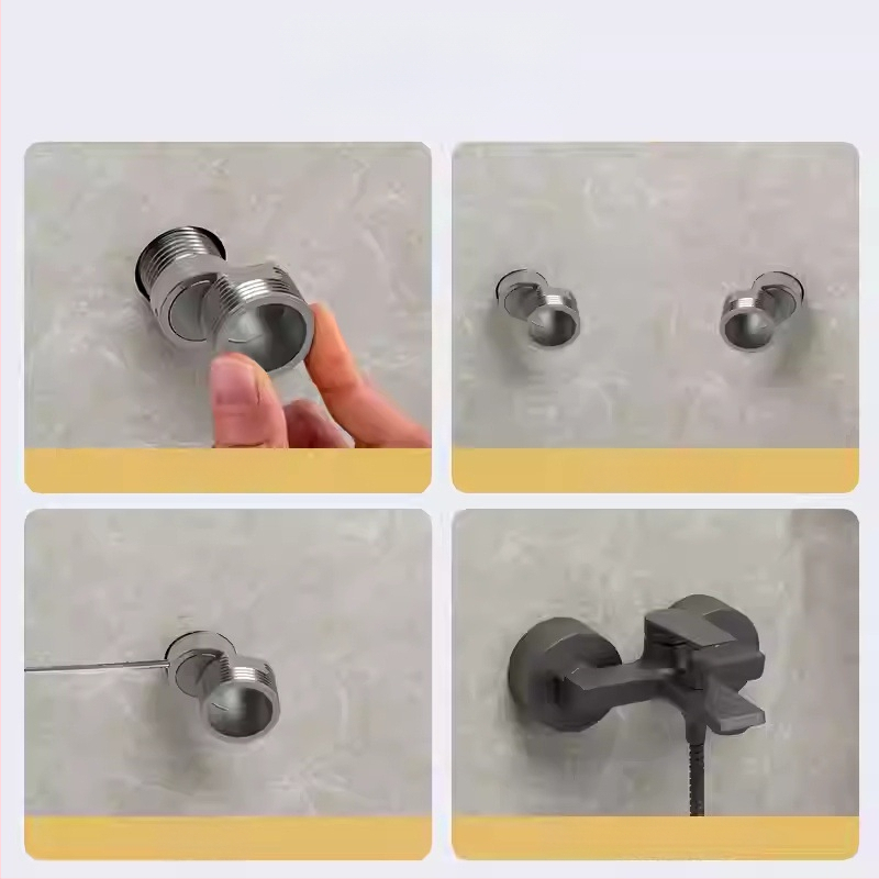 Dušas krāns ar regulējamiem teleskopiskiem izliektiem kājiņām, pagarināts leņķis, vara korpuss, savienojums