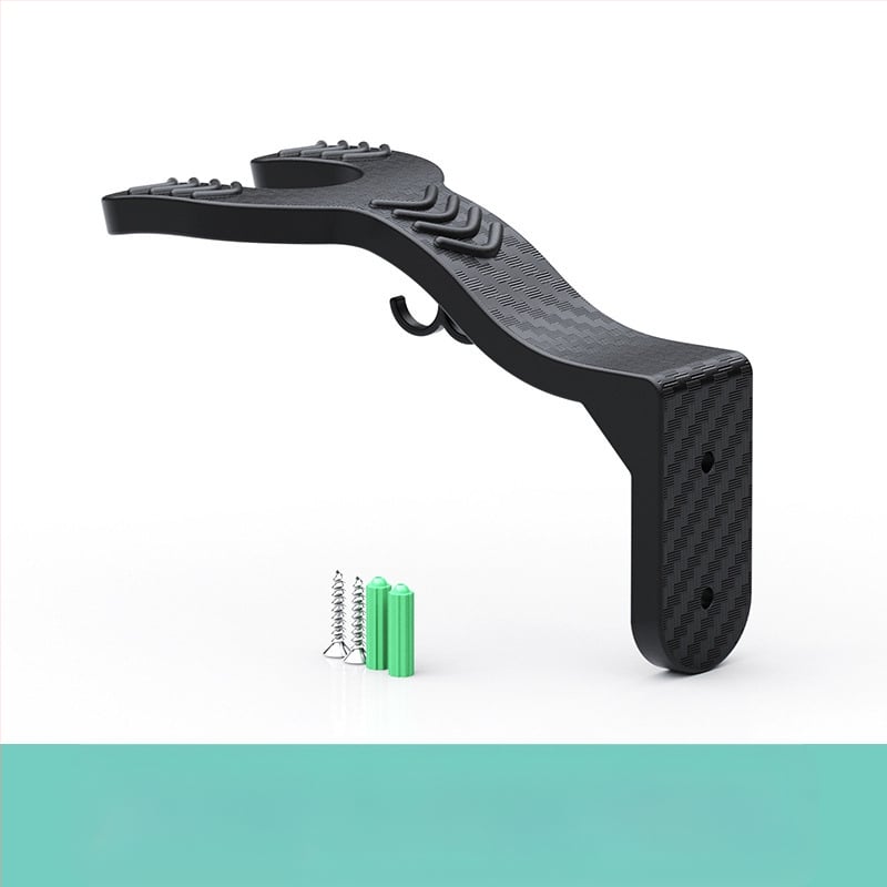 Vešiak na prilbu na stenu s bezvŕtacím zavesením (pre motorkové prilby; všeobecná kompatibilita)