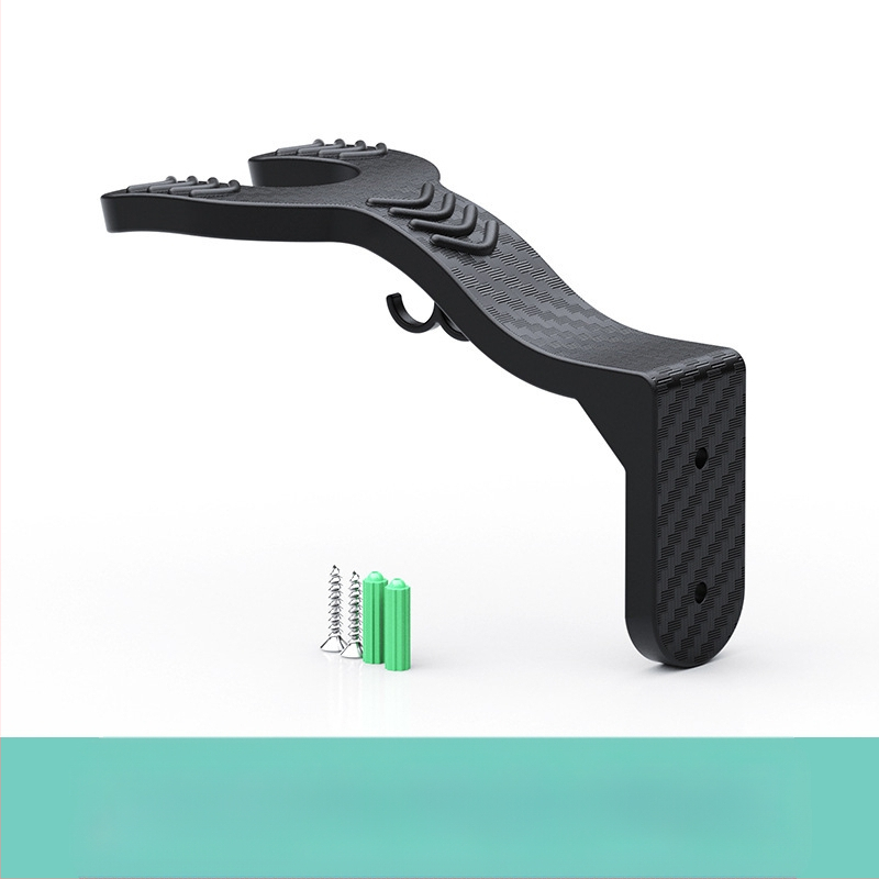 Vešiak na prilbu na stenu s bezvŕtacím zavesením (pre motorkové prilby; všeobecná kompatibilita)