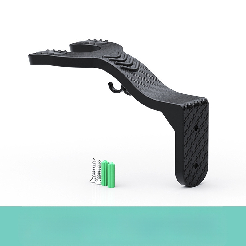 Vešiak na prilbu na stenu s bezvŕtacím zavesením (pre motorkové prilby; všeobecná kompatibilita)