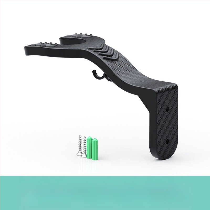 Vešiak na prilbu na stenu s bezvŕtacím zavesením (pre motorkové prilby; všeobecná kompatibilita)