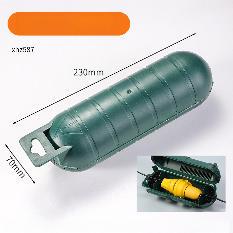 Εξωτερικό αδιάβροχο κουτί σύνδεσης πρίζας με μία είσοδο και μία έξοδο, πλαστικό, υψηλής αντοχής