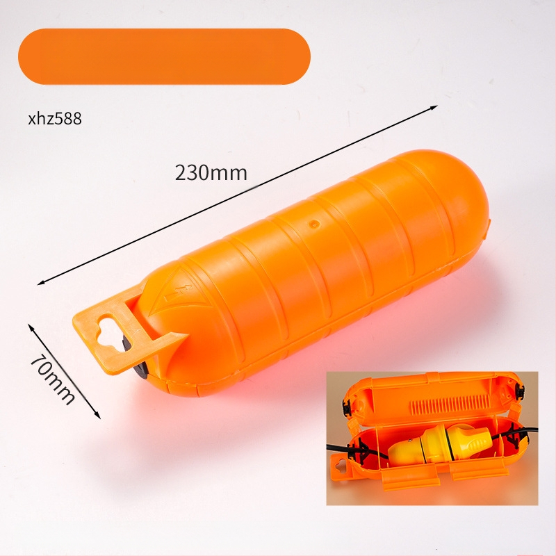 Εξωτερικό αδιάβροχο κουτί σύνδεσης πρίζας με μία είσοδο και μία έξοδο, πλαστικό, υψηλής αντοχής