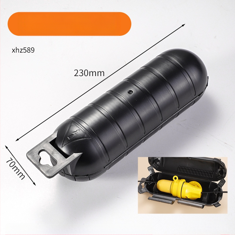 Εξωτερικό αδιάβροχο κουτί σύνδεσης πρίζας με μία είσοδο και μία έξοδο, πλαστικό, υψηλής αντοχής