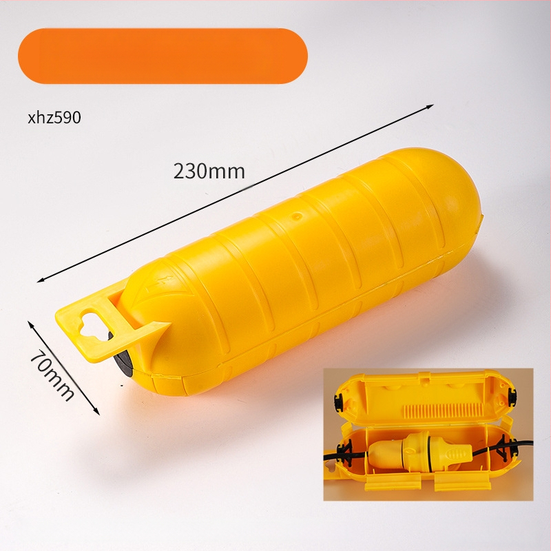 Εξωτερικό αδιάβροχο κουτί σύνδεσης πρίζας με μία είσοδο και μία έξοδο, πλαστικό, υψηλής αντοχής