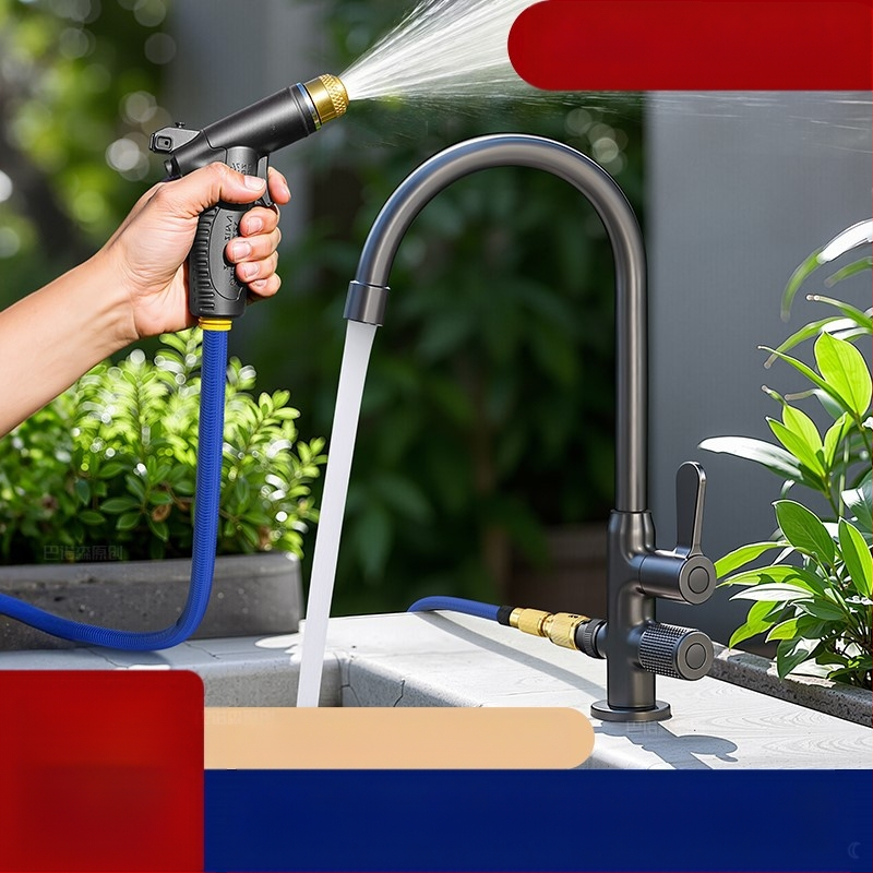 Išorinis varinis čiaupas plovimui ir automobilių plovimui, varinis vožtuvo šerdis, 0–90°C, 0,1–0,9 MPa, montavimas sėdėjimo tipas