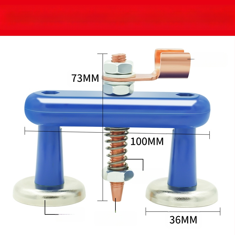 Asistent pentru sudură: clemă magnetică de împământare puternică cu vârf de fier fix