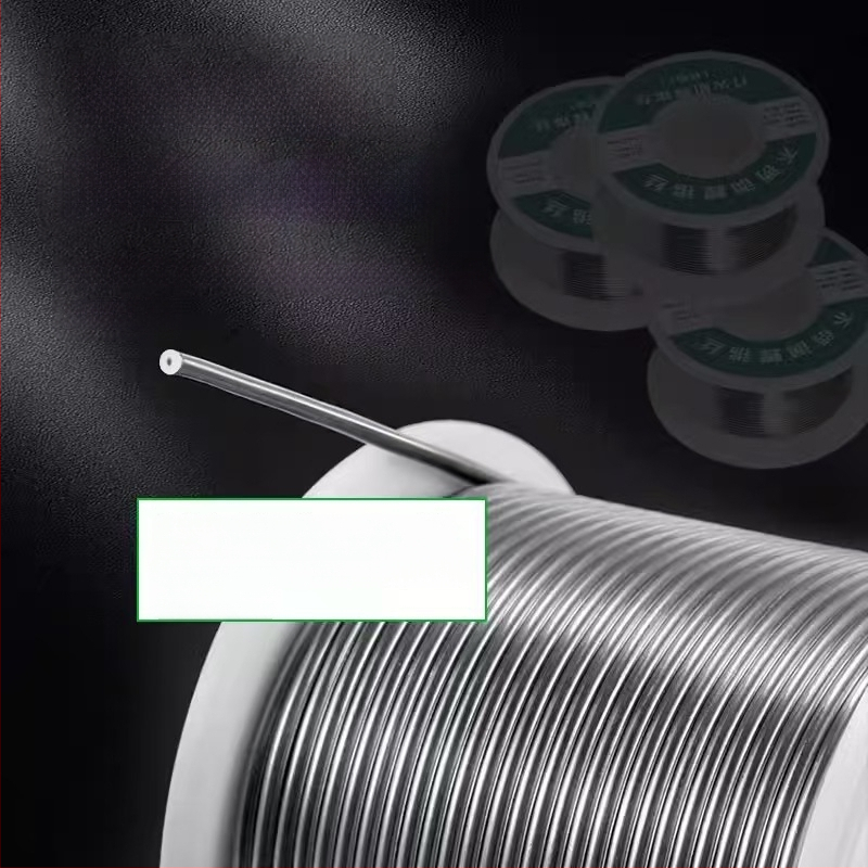 Nerūdijančio plieno litavimo viela su fluko brandu, flukso sudėtis 2.2, darbinė temperatūra 280°C, skirtas nerūdijančio plieno litavimui ir Li baterijoms