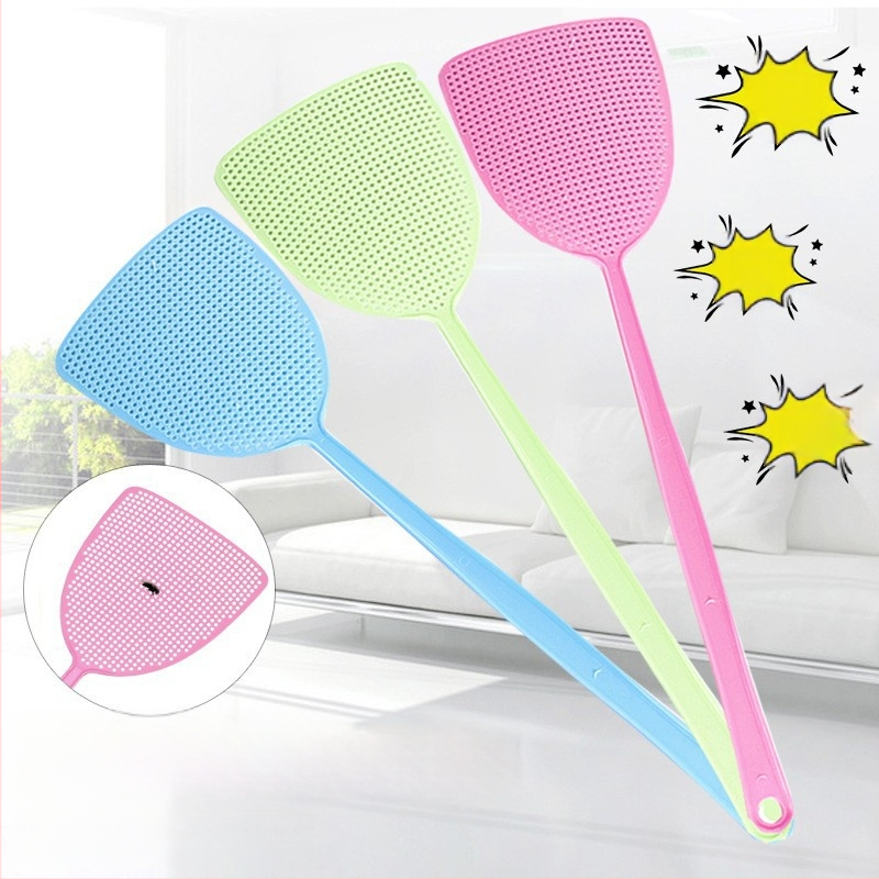 Musės ir uodų plaktukas – stora konstrukcija, ilga rankena, patvarus plastikas, nekenksmingas PP