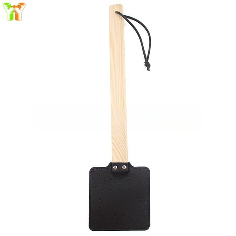 Odinė musė spąstai su ilga rankena – patvari PU oda, tinklelis, rankinis vabzdžių naikintojas