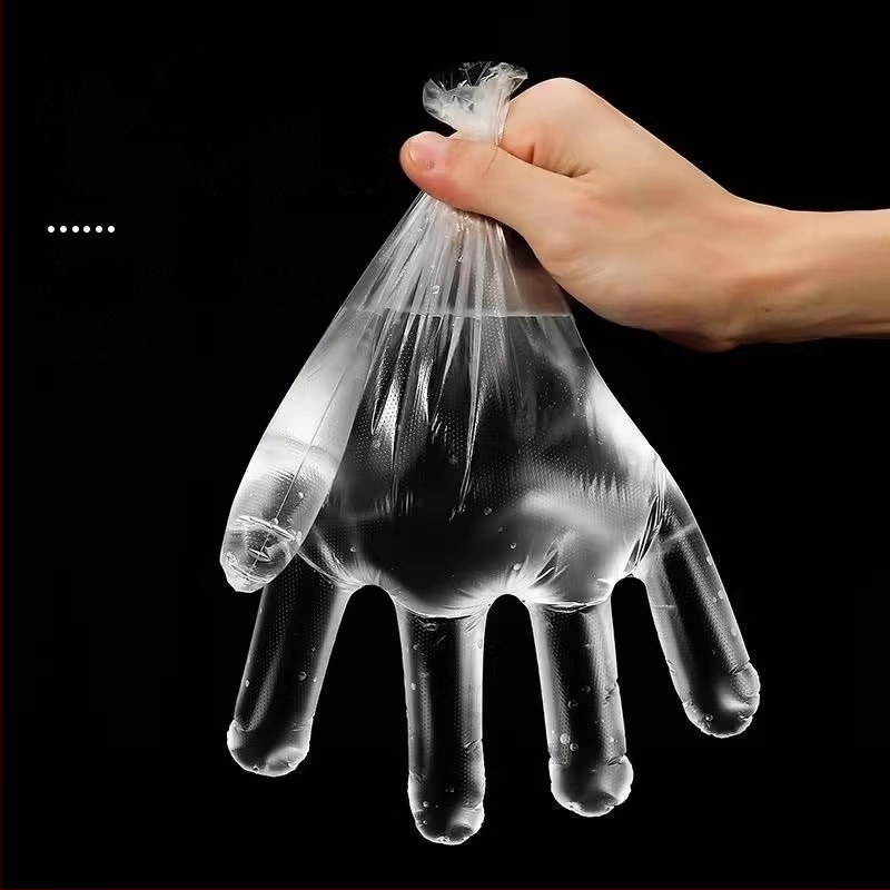 Vienkartinės pirštinės komercinėms virtuvėms, atsparios vandeniui, 0,04 mm storis, logotipo spauda įmanoma, pritaikomos