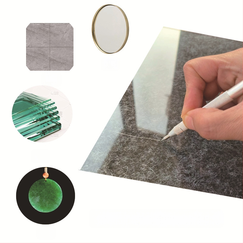 Model YF026 чертаеща писалка с подменяем накрайник, метална сплав за захващане, електроплакиране, за обработка на стъкло