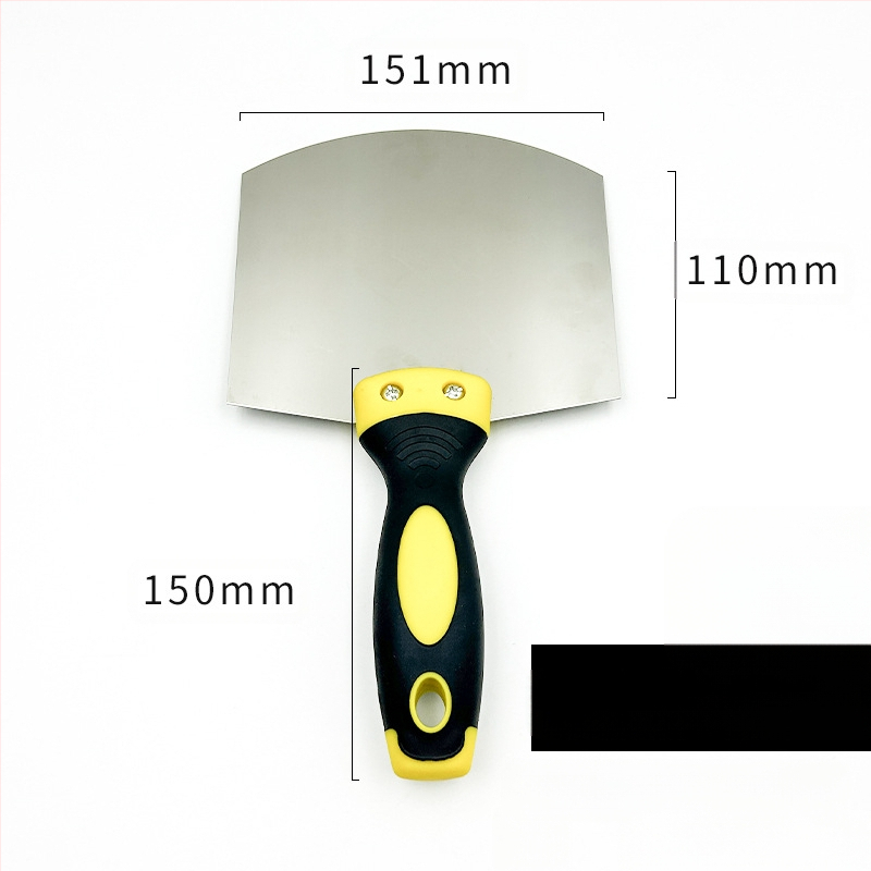 Арковидна шпатула от неръждаема стомана за шпакловка, мазилка и цимент