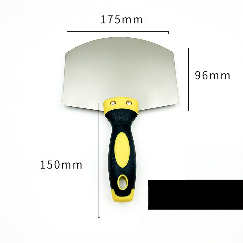 Арковидна шпатула от неръждаема стомана за шпакловка, мазилка и цимент