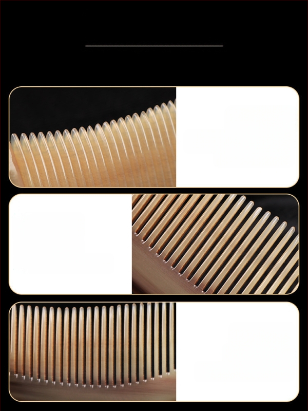 Rago šukė su oro pagalvė ilgų plaukų — meridianinis galvos masažas